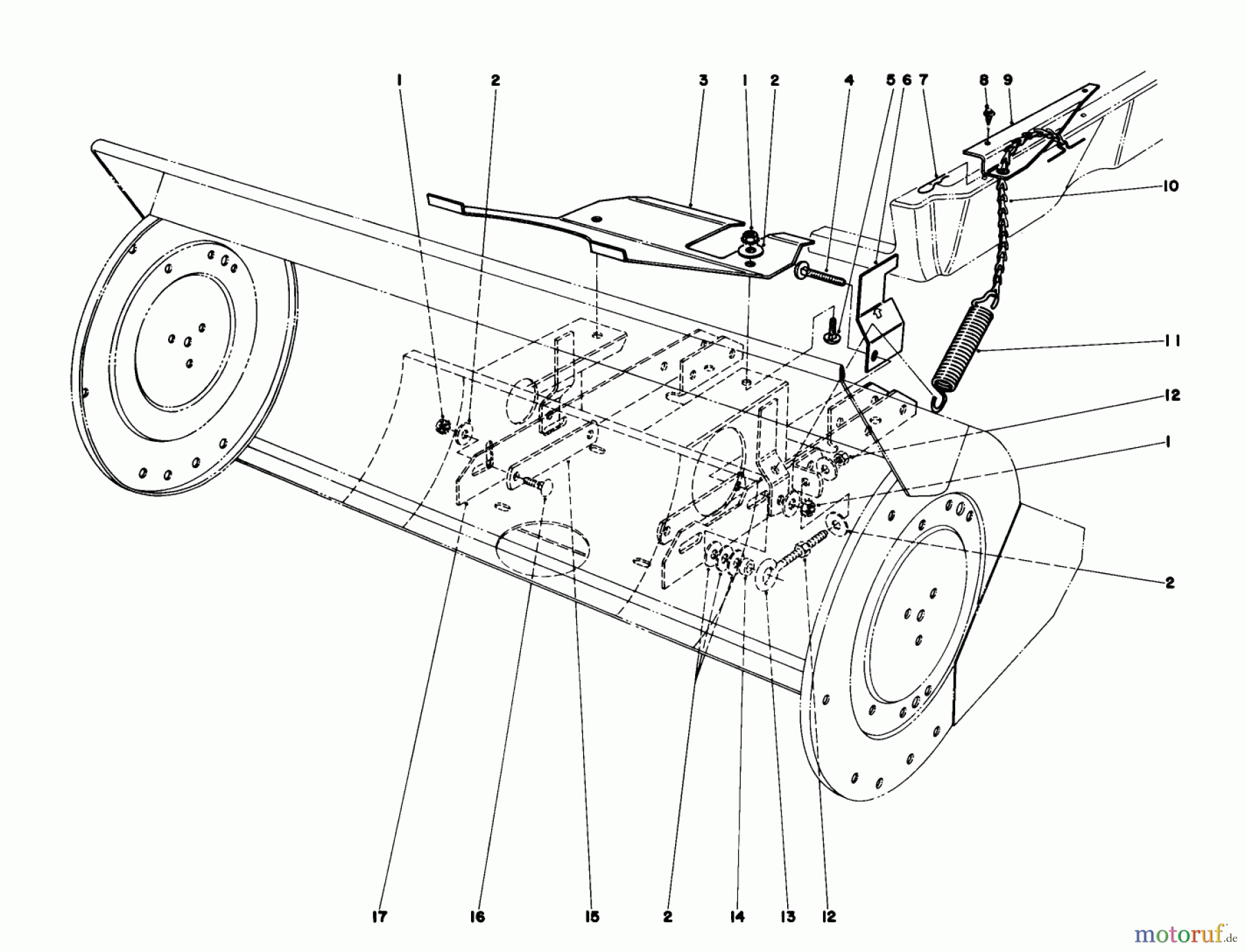  Toro Neu Mowers, Lawn & Garden Tractor Seite 1 57385 - Toro 11 hp Front Engine Rider, 1981 (1000001-1999999) 36