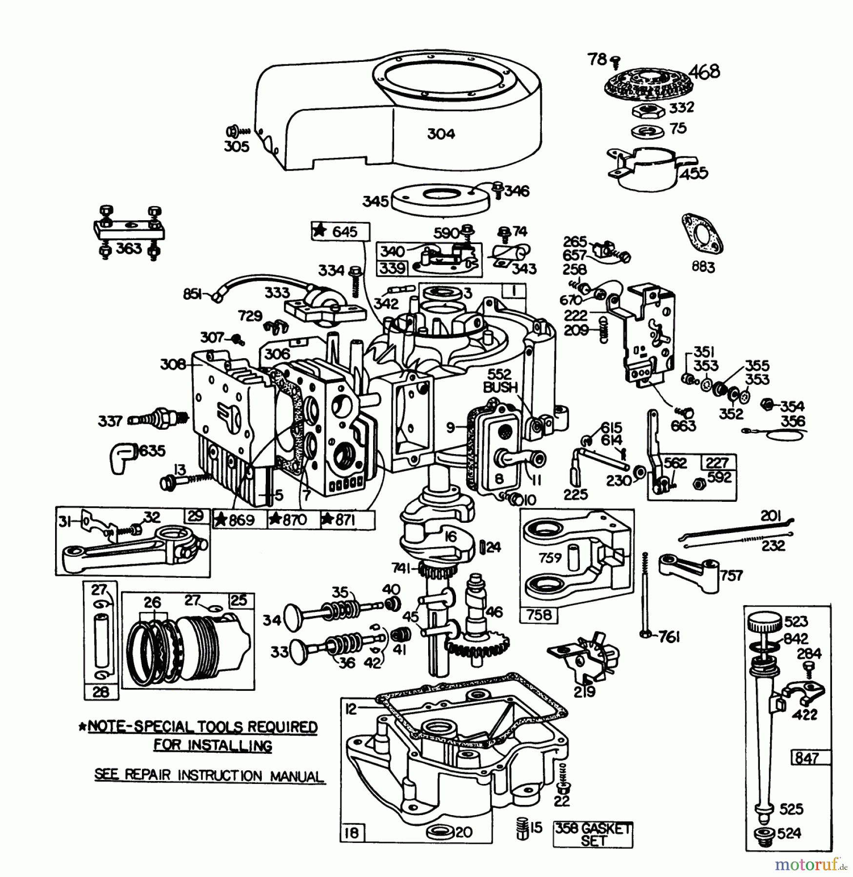  Toro Neu Mowers, Lawn & Garden Tractor Seite 1 57385 - Toro 11 hp Front Engine Rider, 1981 (1000001-1999999) ENGINE BRIGGS & STRATTON MODEL 252707-0223-01, ENGINE BRIGGS & STRATTON MODEL 252707-0177-01