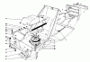 Toro 57410 - 12 hp Electric Start Lawn Tractor, 1988 (8000001-8999999) Listas de piezas de repuesto y dibujos CLUTCH & PULLEY ASSEMBLY