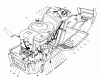 Toro 57410 - 12 hp Electric Start Lawn Tractor, 1988 (8000001-8999999) Listas de piezas de repuesto y dibujos ENGINE ASSEMBLY