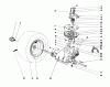 Toro 57410 - 12 hp Electric Start Lawn Tractor, 1988 (8000001-8999999) Listas de piezas de repuesto y dibujos TRANSAXLE & CLUTCH ASSEMBLY