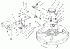 Toro 71182 (12-32XL) - 12-32XL Lawn Tractor, 1996 (6900001-6999999) Listas de piezas de repuesto y dibujos PULLEY & BELT ASSEMBLY (32" CUTTING UNIT)