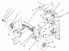 Toro 71184 (12-38XL) - 12-38XL Lawn Tractor, 1995 (5900001-5910000) Spareparts FRONT AXLE ASSEMBLY