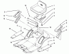 Toro 71184 (12-38XL) - 12-38XL Lawn Tractor, 1995 (5900001-5910000) Spareparts SEAT ASSEMBLY