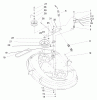 Toro 71185 (13-38XL) - 13-38XL Lawn Tractor, 1996 (6900001-6999999) Listas de piezas de repuesto y dibujos DECK PULLEY & BELT ASSEMBLY