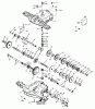 Toro 71185 (13-38XL) - 13-38XL Lawn Tractor, 1996 (6900001-6999999) Listas de piezas de repuesto y dibujos PEERLESS TRANSAXLE MODEL MST 205-509