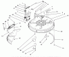 Toro 71188 (12-32XL) - 12-32XL Lawn Tractor, 1996 (6900001-6999999) Listas de piezas de repuesto y dibujos DECK ASSEMBLY (32" CUTTING UNIT)