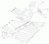 Toro 71190 (13-38XL) - 13-38XL Lawn Tractor, 1998 (8900001-8999999) Listas de piezas de repuesto y dibujos FRAME ASSEMBLY