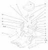 Toro 71190 (13-38XL) - 13-38XL Lawn Tractor, 1998 (8900001-8999999) Spareparts SEAT ASSEMBLY