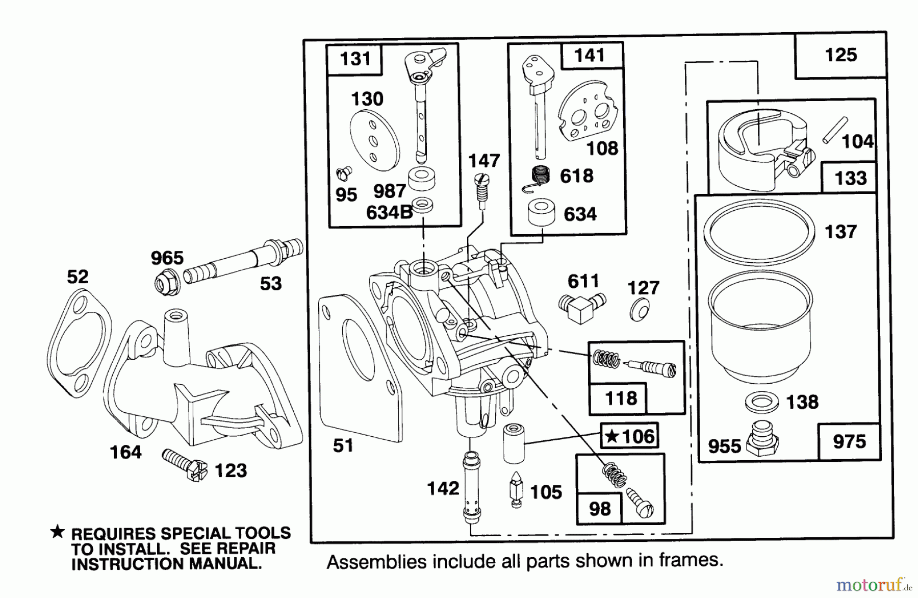  Toro Neu Mowers, Lawn & Garden Tractor Seite 1 71191 (13-38HXL) - Toro 13-38HXL Lawn Tractor, 1995 (5910001-5999999) ENGINE BRIGGS & STRATTON MODEL 28M707-0122-01 #3