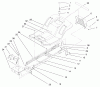 Toro 71196 (16-44HXL) - 16-44HXL Lawn Tractor, 1997 (7900001-7999999) Spareparts FRAME ASSEMBLY