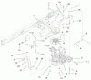 Toro 71197 (17-44HXL) - 17-44HXL Lawn Tractor, 1999 (9900001-9999999) Spareparts HYDRO TRANSAXLE ASSEMBLY #1