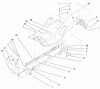 Toro 71280 (17-44HXLE) - 17-44HXLE Lawn Tractor, 2000 (200000001-200999999) Spareparts FRAME & BODY ASSEMBLY