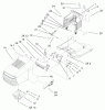 Toro 71199 (12-32XL) - 12-32XL Lawn Tractor, 2002 (220000001-220999999) Listas de piezas de repuesto y dibujos HOOD & TOWER ASSEMBLY