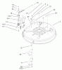 Toro 71199 (12-32XL) - 12-32XL Lawn Tractor, 2004 (240000001-240999999) Spareparts 32IN DECK ASSEMBLY