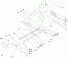 Toro 71199 (12-32XL) - 12-32XL Lawn Tractor, 2004 (240000001-240999999) Spareparts FRAME AND BODY ASSEMBLY
