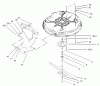 Toro 71209 (13-32XLE) - 13-32XLE Lawn Tractor, 2003 (230000001-230999999) Spareparts 32IN DECK COMPONENT ASEMBLY