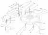 Toro 71209 (13-32XLE) - 13-32XLE Lawn Tractor, 2003 (230000001-230999999) Spareparts 32IN DECK COMPONENTS ASSEMBLY