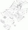 Toro 71226 (16-38XLE) - 16-38XLE Lawn Tractor, 2001 (210000001-210999999) Listas de piezas de repuesto y dibujos HOOD & TOWER ASSEMBLY