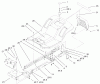 Toro 71233 (17-44HXL) - 17-44HXL Indy Special Edition Lawn Tractor, 2001 (210000001-210999999) Listas de piezas de repuesto y dibujos FRAME AND BODY ASSEMBLY