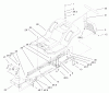 Toro 71233 (17-44HXL) - 17-44HXL Indy Special Edition Lawn Tractor, 2002 (220000001-220999999) Pièces détachées FRAME AND BODY ASSEMBLY
