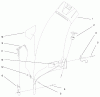 Toro 79117 - 38" Easy Empty Bagger, XL Series Lawn Tractors, 1999 (9900001-9999999) Spareparts CHUTE ASSEMBLY #94-6036