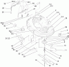 Toro 71246 (XL 380H) - XL 380H Lawn Tractor, 2006 (260000001-260999999) Listas de piezas de repuesto y dibujos 38IN DECK ASSEMBLY