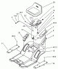Toro 71283 (17-44HXLE) - 17-44HXLE Lawn Tractor, 2003 (230000001-230999999) Spareparts REAR BODY AND SEAT ASSEMBLY
