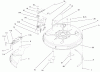 Toro 71300 (12-32XL) - 12-32XL Lawn Tractor, 2000 (200000001-200999999) Listas de piezas de repuesto y dibujos 32" DECK COMPONENTS ASSEMBLY #1