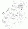 Toro 71300 (12-32XL) - 12-32XL Lawn Tractor, 2000 (200000001-200999999) Listas de piezas de repuesto y dibujos HOOD & TOWER ASSEMBLY