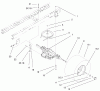 Toro 71301 (12.5-32XLE) - 12.5-32XLE Lawn Tractor, 2001 (210000001-210999999) Listas de piezas de repuesto y dibujos 5 SPEED TRANSAXLE ASSEMBLY