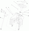 Toro 71428 (XL 380H) - XL 380H Lawn Tractor, 2005 (250000001-250999999) Spareparts FIXED STEERING ASSEMBLY