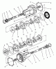 Toro 72041 (244-H) - 244-H Yard Tractor, 1993 (3900001-3999999) Listas de piezas de repuesto y dibujos TRANSMISSION EATON MODEL 751-045 #2