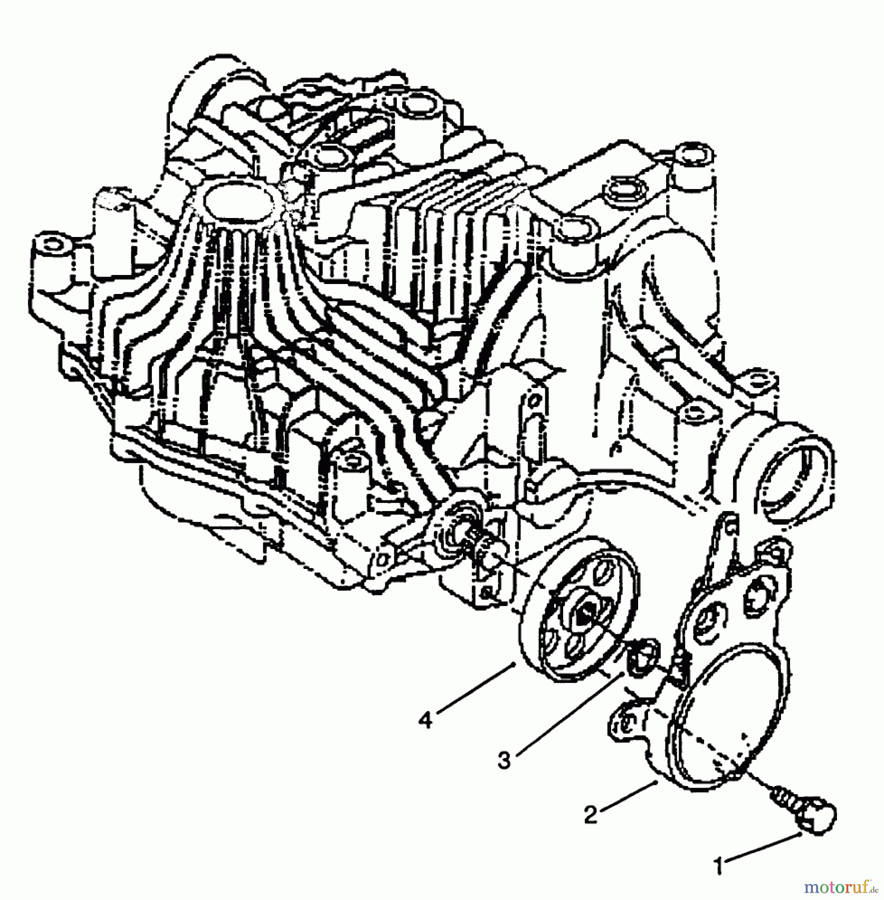  Toro Neu Mowers, Lawn & Garden Tractor Seite 1 72103 (268-H) - Toro 268-H Yard Tractor, 1994 (4900001-4999999) BRAKE