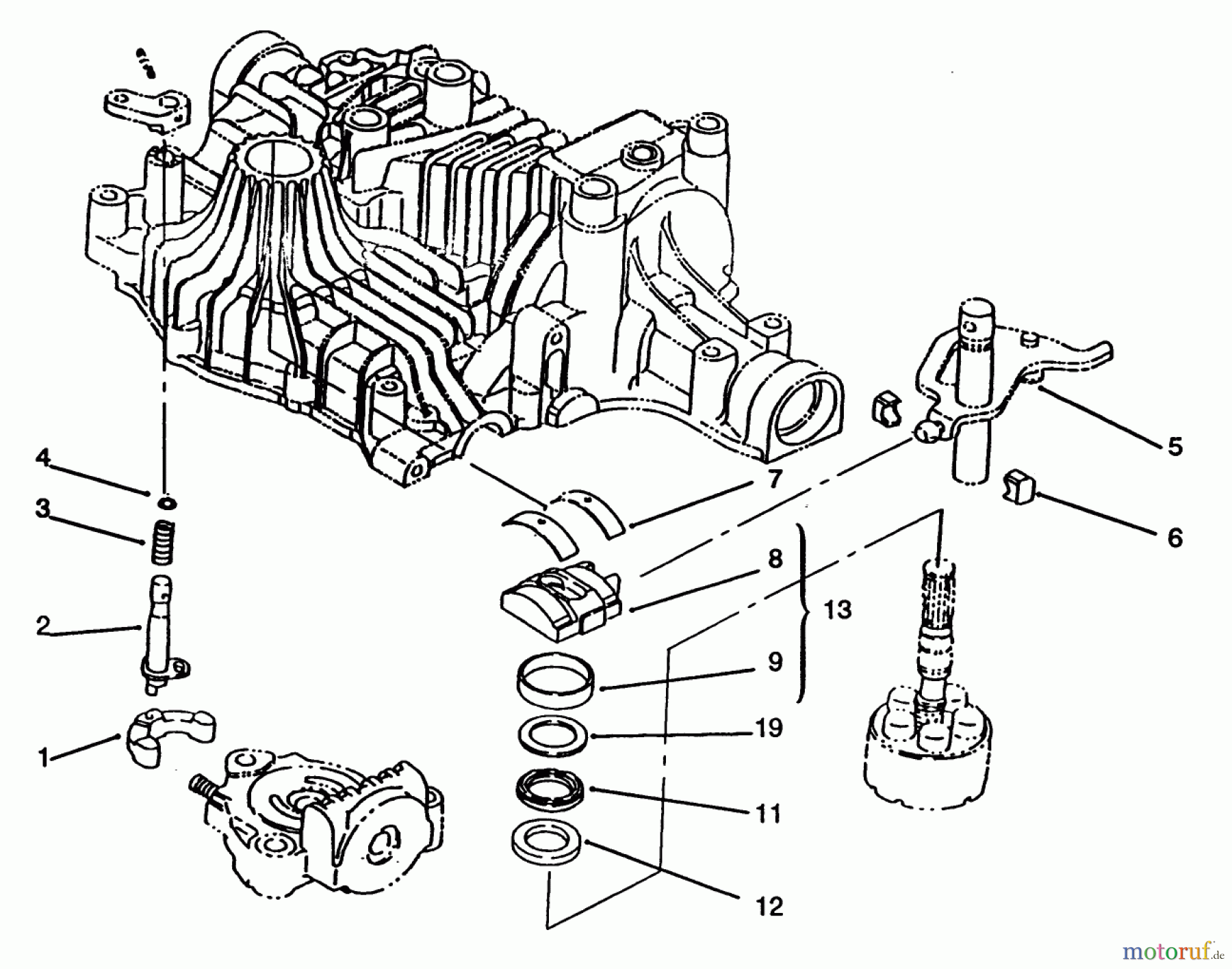  Toro Neu Mowers, Lawn & Garden Tractor Seite 1 72043 (264-H) - Toro 264-H Yard Tractor, 1994 (4900001-4999999) RANGE SHIFT