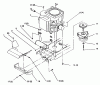 Toro 72103 (268-H) - 268-H Yard Tractor, 1994 (4900001-4999999) Listas de piezas de repuesto y dibujos TWIN CYLINDER ENGINE, MUFFLER, AND P.T.O.