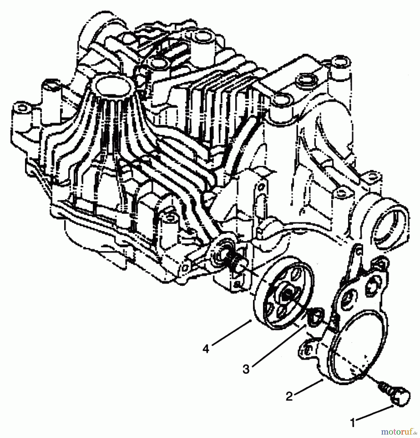  Toro Neu Mowers, Lawn & Garden Tractor Seite 1 72063 (264-H) - Toro 264-H Yard Tractor, 1995 (5900499-5999999) BRAKE