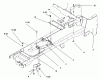 Toro 72063 (264-H) - 264-H Yard Tractor, 1995 (5900499-5999999) Listas de piezas de repuesto y dibujos FRAME