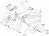 Toro 72062 (264-6) - 264-6 Yard Tractor, 1995 (5900228-5999999) Spareparts FRONT AXLE