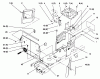 Toro 72064 (265-H) - 265-H Lawn and Garden Tractor, 1996 (6900001-6999999) Listas de piezas de repuesto y dibujos HOODSTAND AND FIREWALL