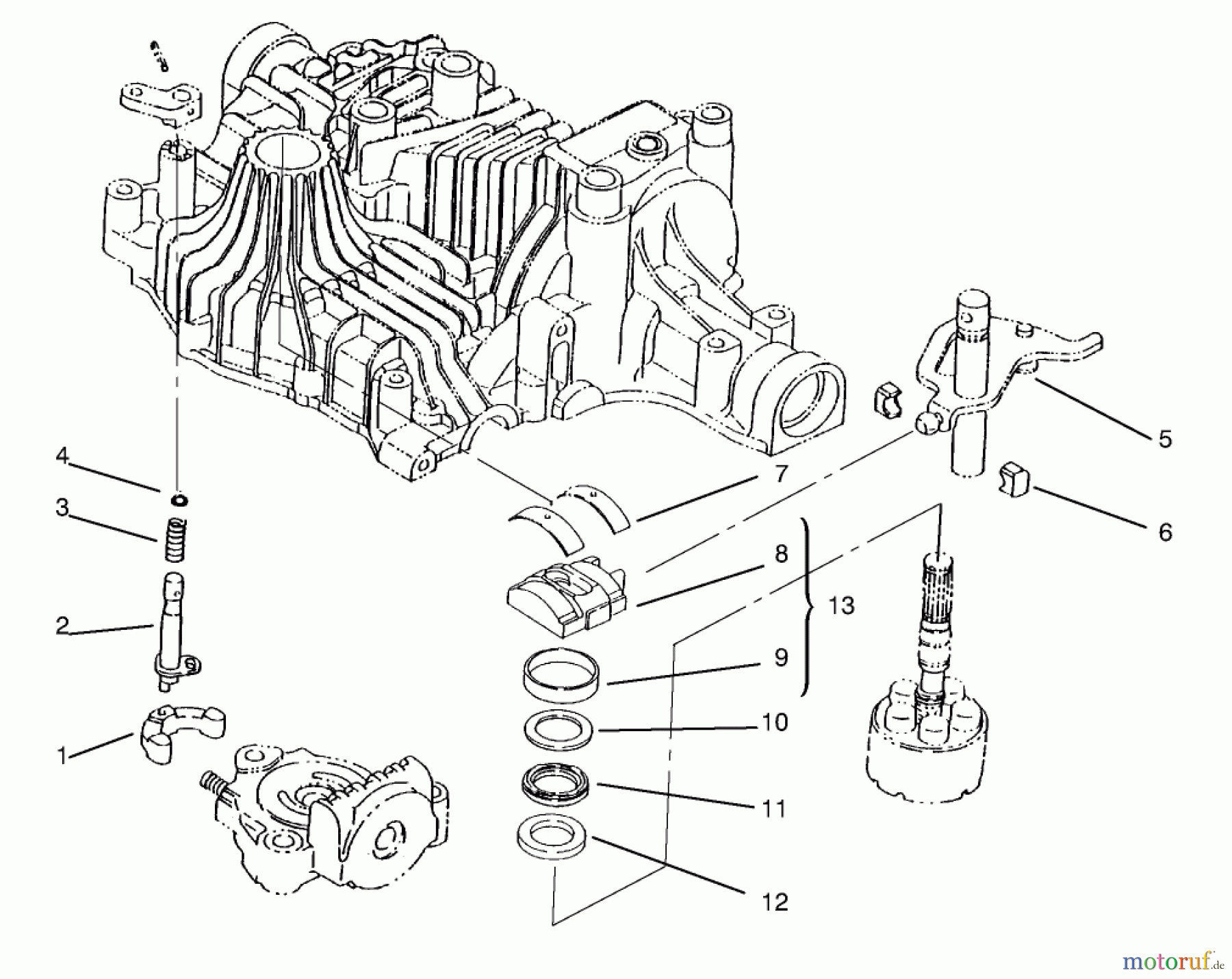  Toro Neu Mowers, Lawn & Garden Tractor Seite 1 72064 (265-H) - Toro 265-H Lawn and Garden Tractor, 1998 (8900600-8999999) RANGE SHIFT