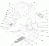 Toro 72047 (265-6) - 265-6 Lawn and Garden Tractor, 1999 (9900001-9999999) Listas de piezas de repuesto y dibujos FENDER & FOOTRESTS ASSEMBLY