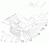 Toro 72047 (265-6) - 265-6 Lawn and Garden Tractor, 1999 (9900001-9999999) Listas de piezas de repuesto y dibujos HOOD & GRILL ASSEMBLY
