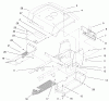 Toro 72048 (265-H) - 265-H Lawn and Garden Tractor, 1999 (9900001-9999999) Listas de piezas de repuesto y dibujos FENDER & FOOTRESTS ASSEMBLY