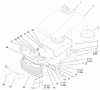 Toro 72048 (265-H) - 265-H Lawn and Garden Tractor, 1999 (9900001-9999999) Listas de piezas de repuesto y dibujos HOOD & GRILL ASSEMBLY
