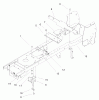 Toro 72049 (265-6) - 265-6 Lawn and Garden Tractor, 2000 (200000001-200999999) Spareparts FRAME ASSEMBLY