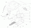 Toro 72071 (265-H) - 265-H Lawn and Garden Tractor, 2000 (200000001-200999999) Listas de piezas de repuesto y dibujos FENDER & FOOTREST ASSEMBLY