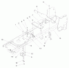 Toro 72071 (265-H) - 265-H Lawn and Garden Tractor, 2000 (200000001-200999999) Listas de piezas de repuesto y dibujos FRAME ASSEMBLY