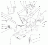 Toro 72052 (266-H) - 266-H Lawn and Garden Tractor, 2002 (220000001-220999999) Listas de piezas de repuesto y dibujos HOODSTAND AND FIREWALL ASSEMBLY