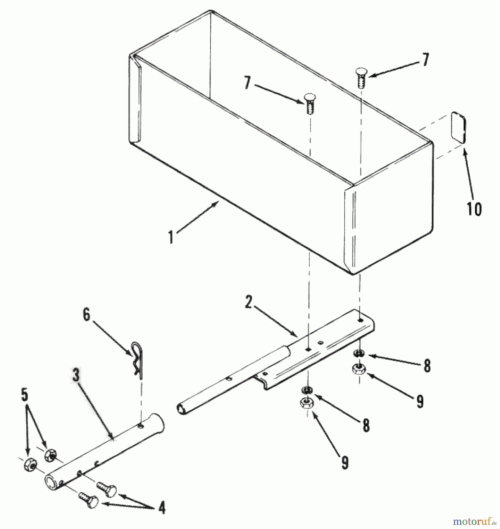  Toro Neu Accessories 81136 - Toro Rear Weight Box, 1984 FACTORY ORDER NUMBER 8-1136